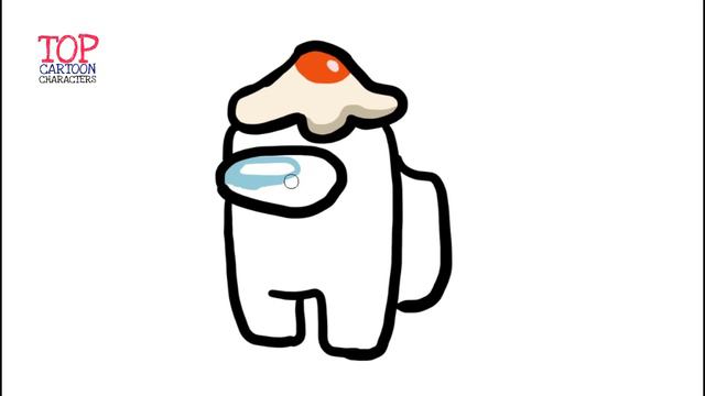 How to Draw AMONG US Egg Character - Top Cartoon Characters смотреть онлайн