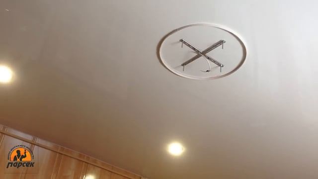 "Утапливаем" люстру в натяжной потолок, натяжной потолок своими руками смотреть онлайн