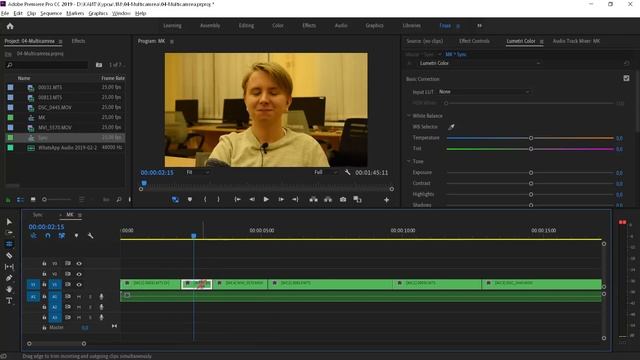 Multicamera - запись диалога на 4 камеры и цветокоррекция смотреть онлайн