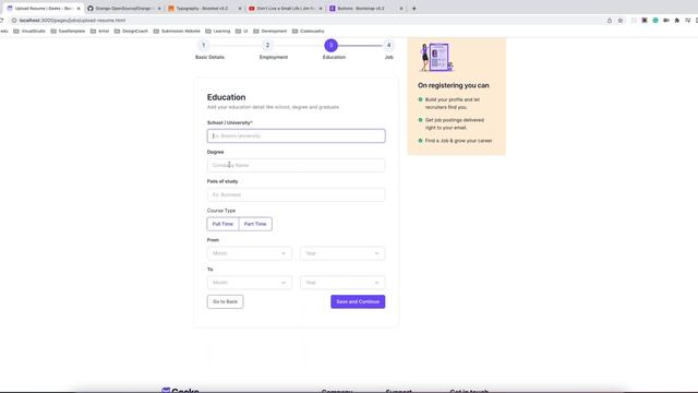 Job Listing Step by Step Form in Bootstrap 5 Snippet - Geeks UI смотреть онлайн