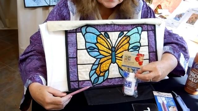 Stained Glass Quilting Technique with a different easy Applique смотреть онлайн