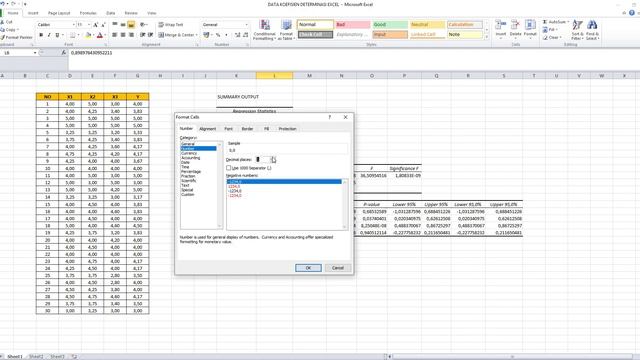 Tutorial Excel: Uji Koefisien Determinasi EXCEL ➡️ R Square Excel‼️ смотреть онлайн