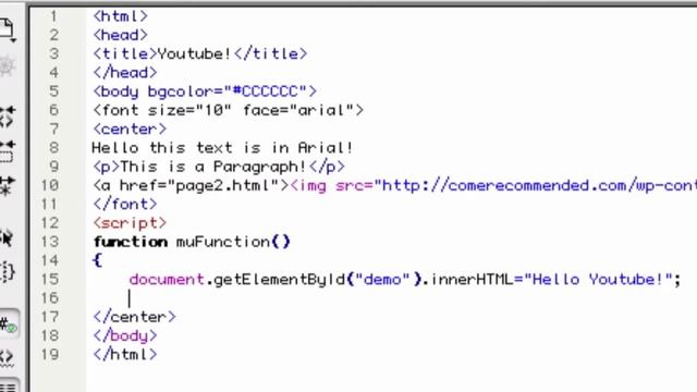 60s HTML: Adding A Simple Button Script Using Java смотреть онлайн