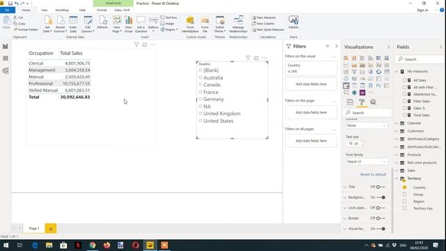 Filter propagation in Power BI - 15 (Power BI Training) смотреть онлайн