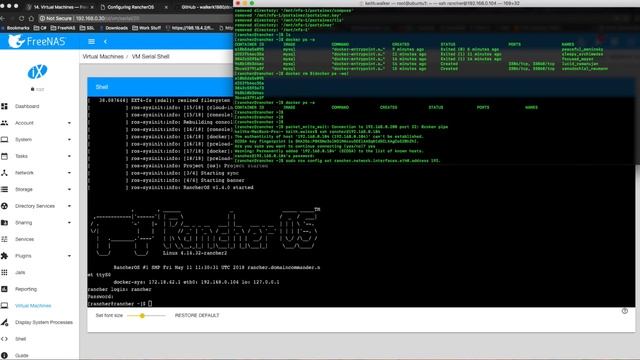 Set up Docker on FreeNAS 11.2 - Part 1 - RancherOS VM смотреть онлайн