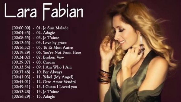 Lara Fabian Greatest Hits 2022 - Lara Fabian Best Of - Les Meilleurs Chansons de Lara Fabian