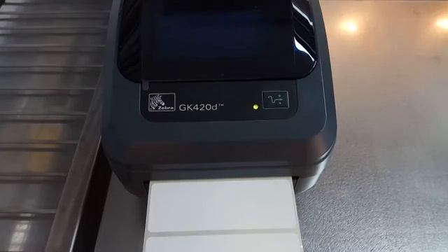 настроить наклейки на Zebra GK420d смотреть онлайн