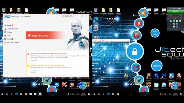ESET Smart Premium vs Comodo Internet Security premium with sandbox disabled on both. смотреть онлайн