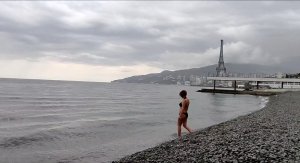 Ялта ??? Купание в море под дождём ??? вода +9, воздух +13