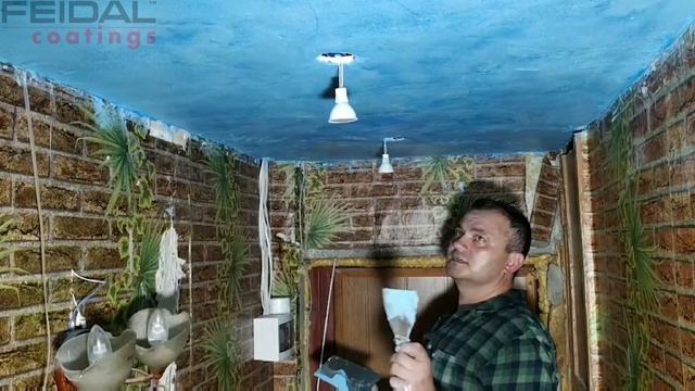 НЕБО В ОБЛАКАХ У ТЕБЯ НА ПОТОЛКЕ! Смотри как красиво! Декоративная штукатурка! (конкурс №6) смотреть онлайн