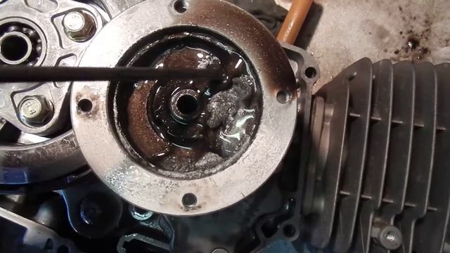 Питбайк KAYO - дефектовка мотора, 3 часа пробега (CRF801-7L Classic 17/14 140 сс.) ч. 3 смотреть онлайн
