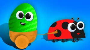 Маленькие БУКАШКИ. Открываем Яйца Сюрприз с игрушками Барбоскиных и др.