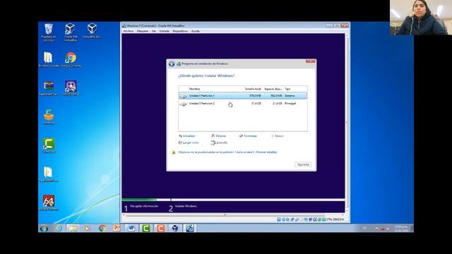 Instalacion de Windows 7 en Virtual Box смотреть онлайн