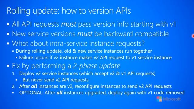 4.1.b-Service upgrade & Config--Versioning code--Rolling update: how to version APIs смотреть онлайн