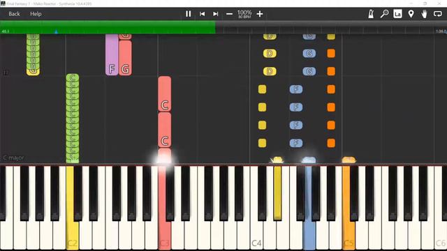 Final Fantasy 7 - Mako Reactor | Piano Tutorial (Synthesia) смотреть онлайн