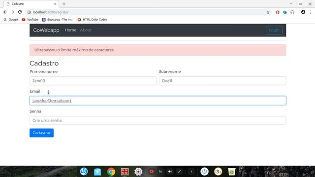 GOLANG WEBAPP (SITE) COM POSTGRESQL - PARTE 16 - LIMITAÇÃO DE CARACTERES (VALIDAÇÕES) смотреть онлайн