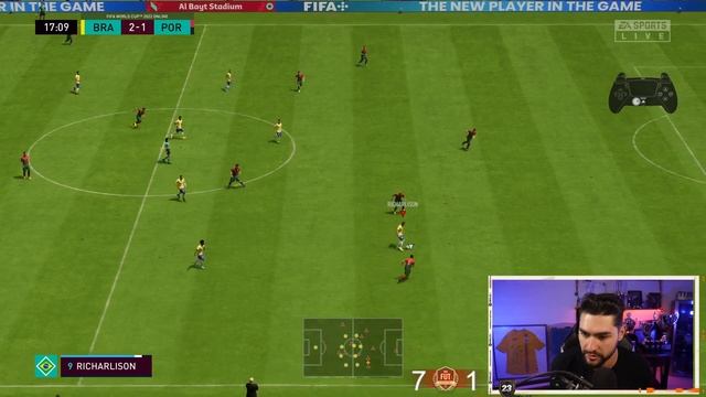 PLAYING FIFA 23 WORLD CUP MODE ONLINE - FULL GAMEPLAY REVIEW BRAZIL vs PORTUGAL!! смотреть онлайн
