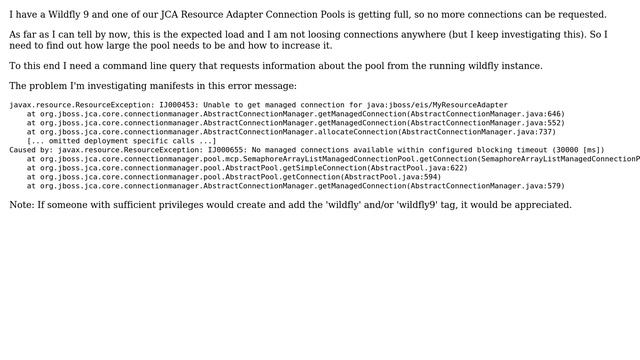 DevOps & SysAdmins: JCA Connection Pool in Wildfly, how to get the current pool state смотреть онлайн