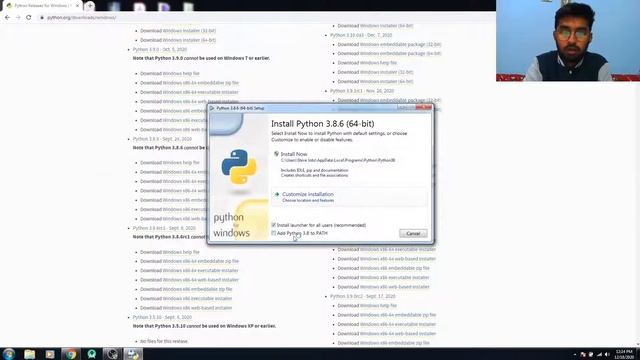 How To Install Python 3.8.6 on Windows 7 смотреть онлайн