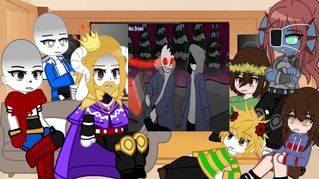 Undertale React To Horror Sans || Horrortale (FULL VIDEO) ⚠TW⚠ (Flash, B100D) 2k Subscribers Specia