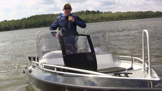 Сентябрь 2013, спуск и тест драйв катера Silver Fox DC 485 с лодочным мотором Honda BF50 смотреть онлайн