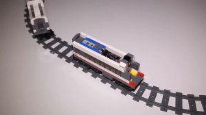 Lego City 60051 High Speed Custom Double Decker Passenger Train Car Speed Build