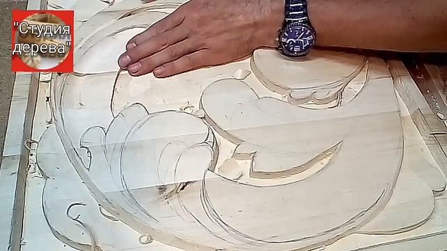 Резное панно. Часть первая #1 #резьбаподереву смотреть онлайн