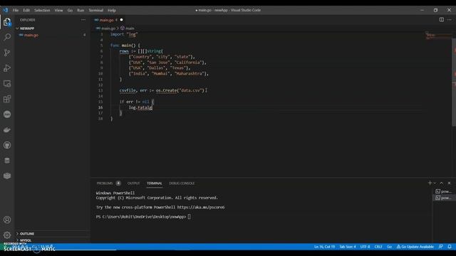 Write Data To CSV file in Golang | Golang Tutorial Beginners смотреть онлайн