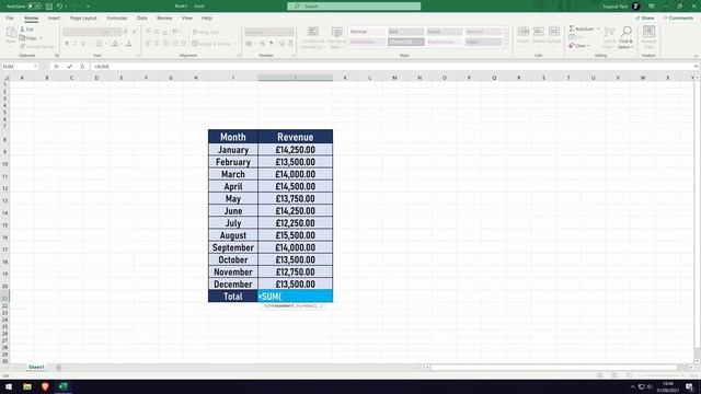 How to Add Up/Sum a Column in Microsoft Excel смотреть онлайн