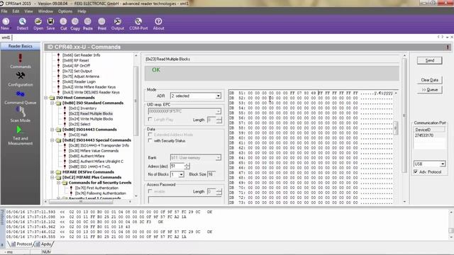 Cambio de clave en un tag MIFARE Classic® con lector CPR40.30-U смотреть онлайн