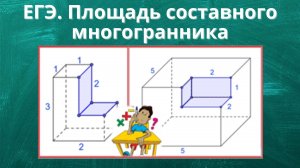 ЕГЭ. Площадь составного многогранника.