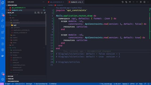 Ruby on Rails 6 - Autenticação via API #5 - Versionamento da API смотреть онлайн