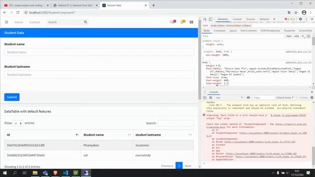 EP18. Insert data pass api from input form | Full Stack Web Development Tutorial Step By Step смотреть онлайн