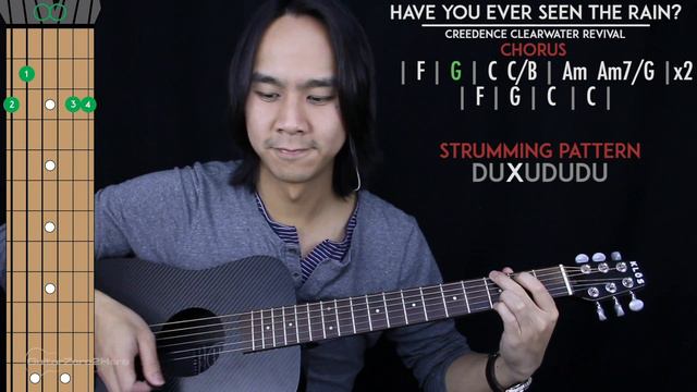 Have You Ever Seen The Rain Guitar Cover Acoustic - Creedence Clearwater Revival  🎸 |Tabs + Chords|