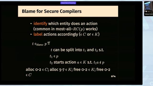 [PriSC'23] Blame-Preserving Secure Compilation смотреть онлайн