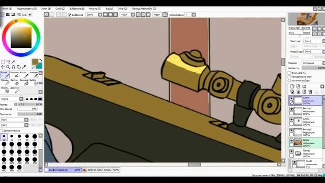 Warface, Золотая Steyr Scout & Чёрная вдова, Арт создан в программе Paint Tool Sai смотреть онлайн