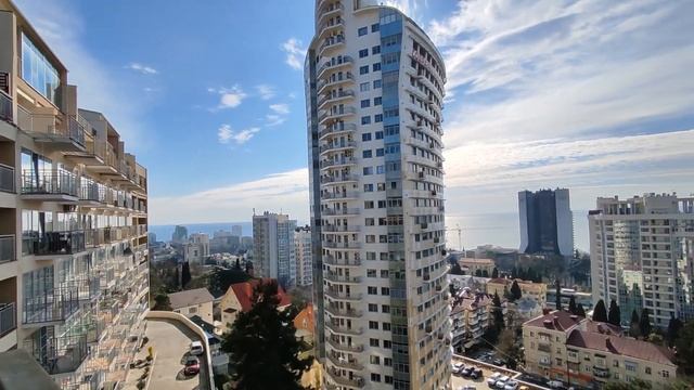 Центр СОЧИ, квартира 64м2, с видом на море, 700м до пляжа. смотреть онлайн