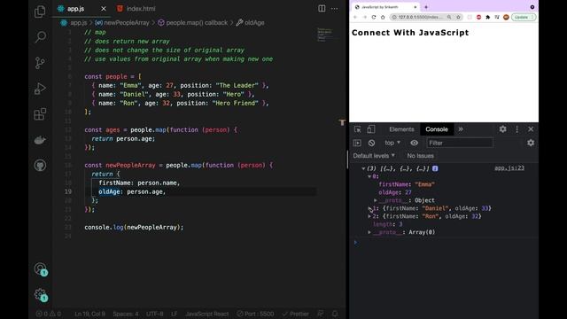 JavaScript | map() Array Iterator - 52 | JavaScript తెలుగులో [4K] | #learnwithsrikanthracharla смотреть онлайн