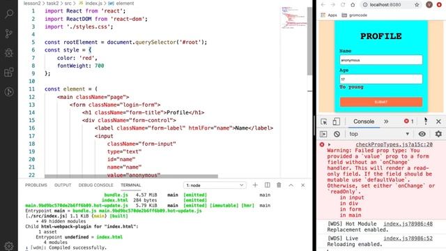React-Redux. Урок 2. JSX смотреть онлайн