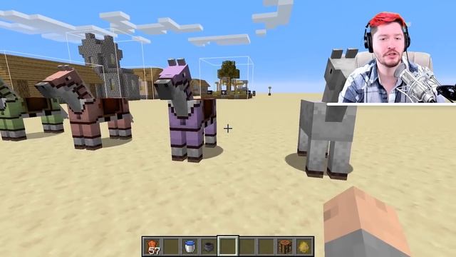 Horse Armor in ANY Color! Dyeable Leather Horse Armor in Minecraft! смотреть онлайн