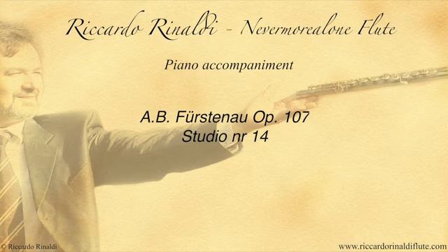 A.B. Fürstenau Op 107 Studio nr 14 - Accompagnamento Pianistico - NeverMoreAlone Flute смотреть онлайн