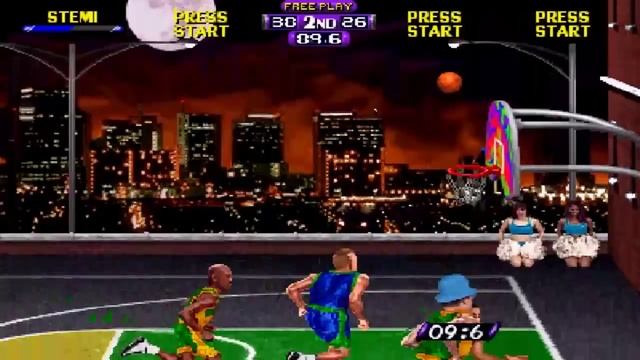 NBA Hangtime Game 4 - Mavericks - code outside court (PC) win смотреть онлайн