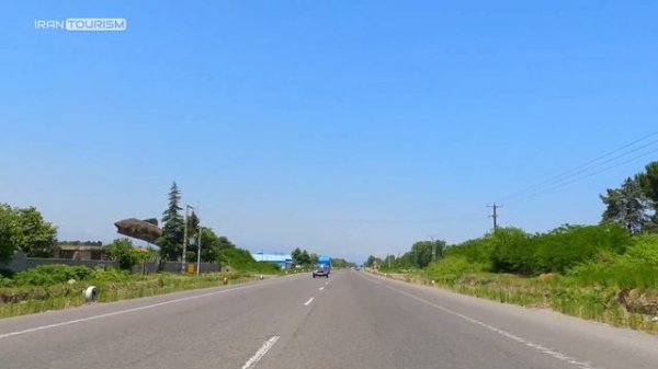 IRAN - Scenic Drive - Bandar Anzali Rezvanshahr Road - Driving Tour with Relaxing Music