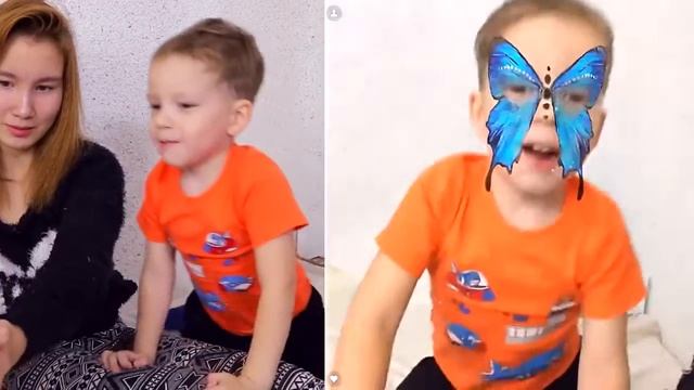 ЧЕЛЛЕНДЖ МЕНЯЕМ ЛИЦА в приложении Маскарад ? MSQRD Challenge ? Новые маски и эффекты смотреть онлайн