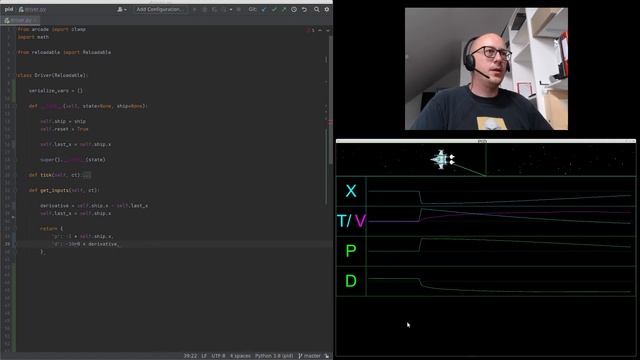 Controlling a spaceship with your code: a simple PID controller from the ground up in python смотреть онлайн