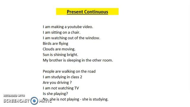 Present Continuous смотреть онлайн