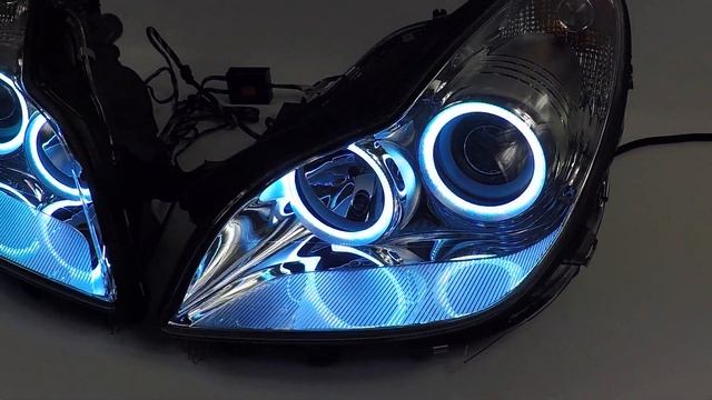 Mercedes CLS 550 with Morimoto XC Halos смотреть онлайн