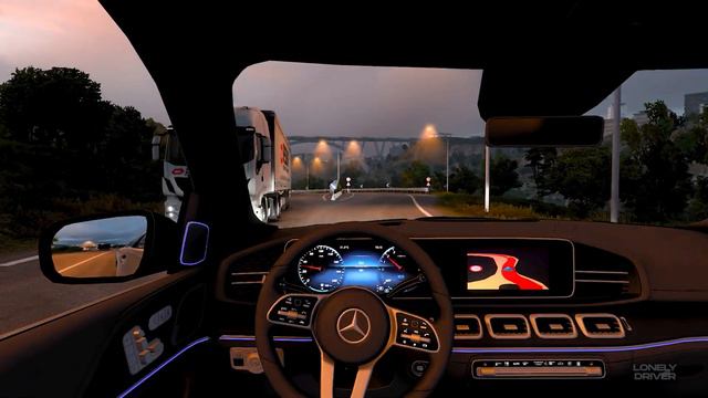 Mercedes-Benz GLS 580 SUV | Euro Truck Simulator 2 (Controller Gameplay) смотреть онлайн
