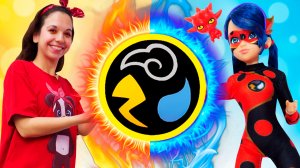 Кукла Леди Баг учится управлять стихиями! Дракон Баг все перепутал! Видео про игрушки miraculous