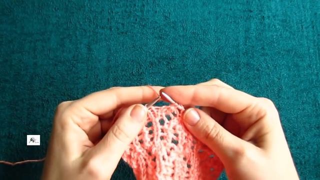 ВЯЗАНИЕ СПИЦАМИ ДЛЯ НАЧИНАЮЩИХ! АЖУРНЫЙ УЗОР №2! Knitting смотреть онлайн